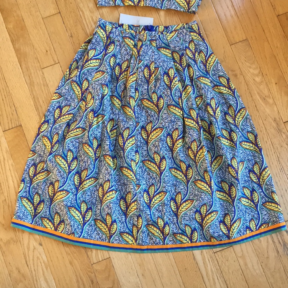 Zara Trafaluc NWT African print skirt crop top S - Picture 5 of 7
